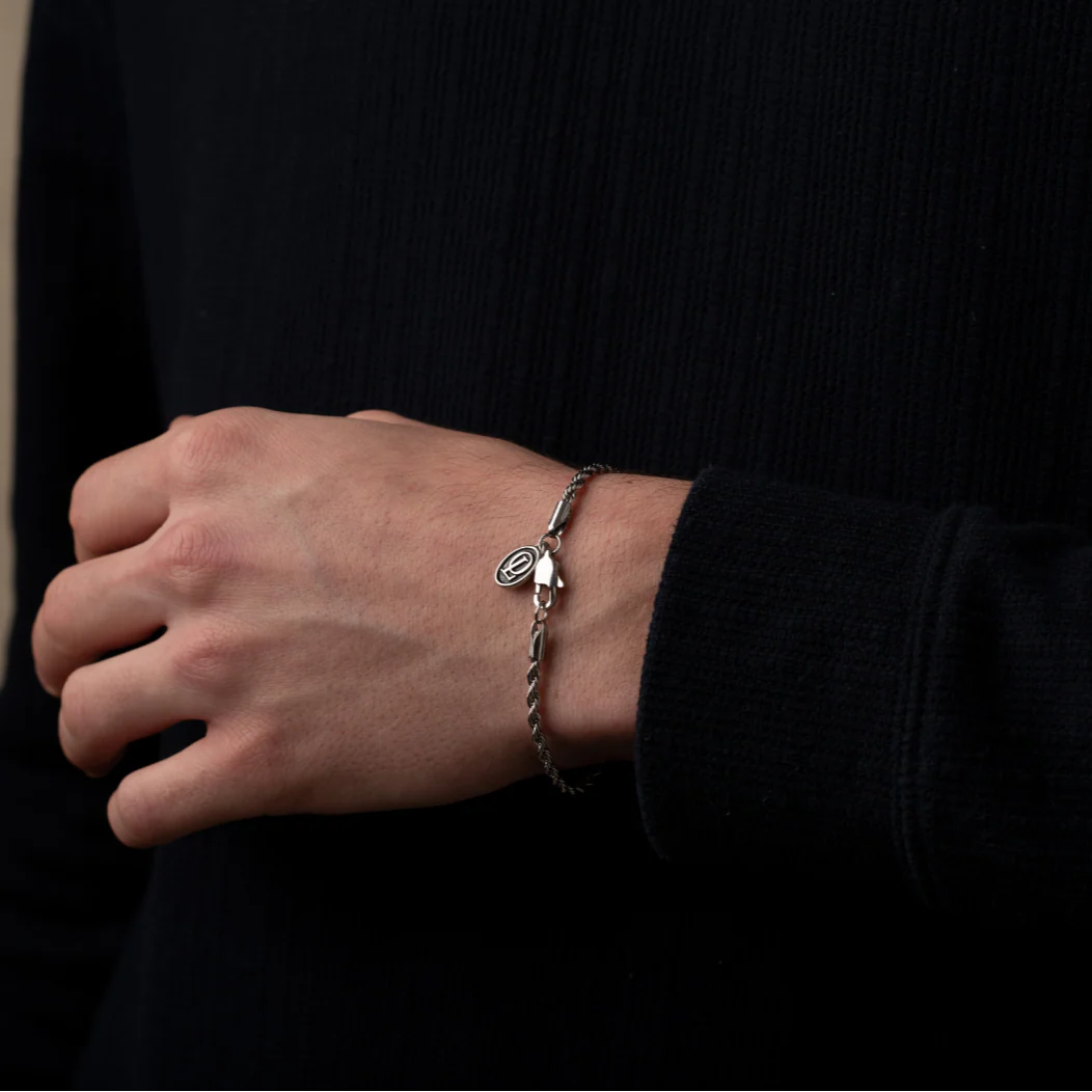 Silver Lapis Necklace, Rope Bracelet & Mayfair Ring Set - Image 6
