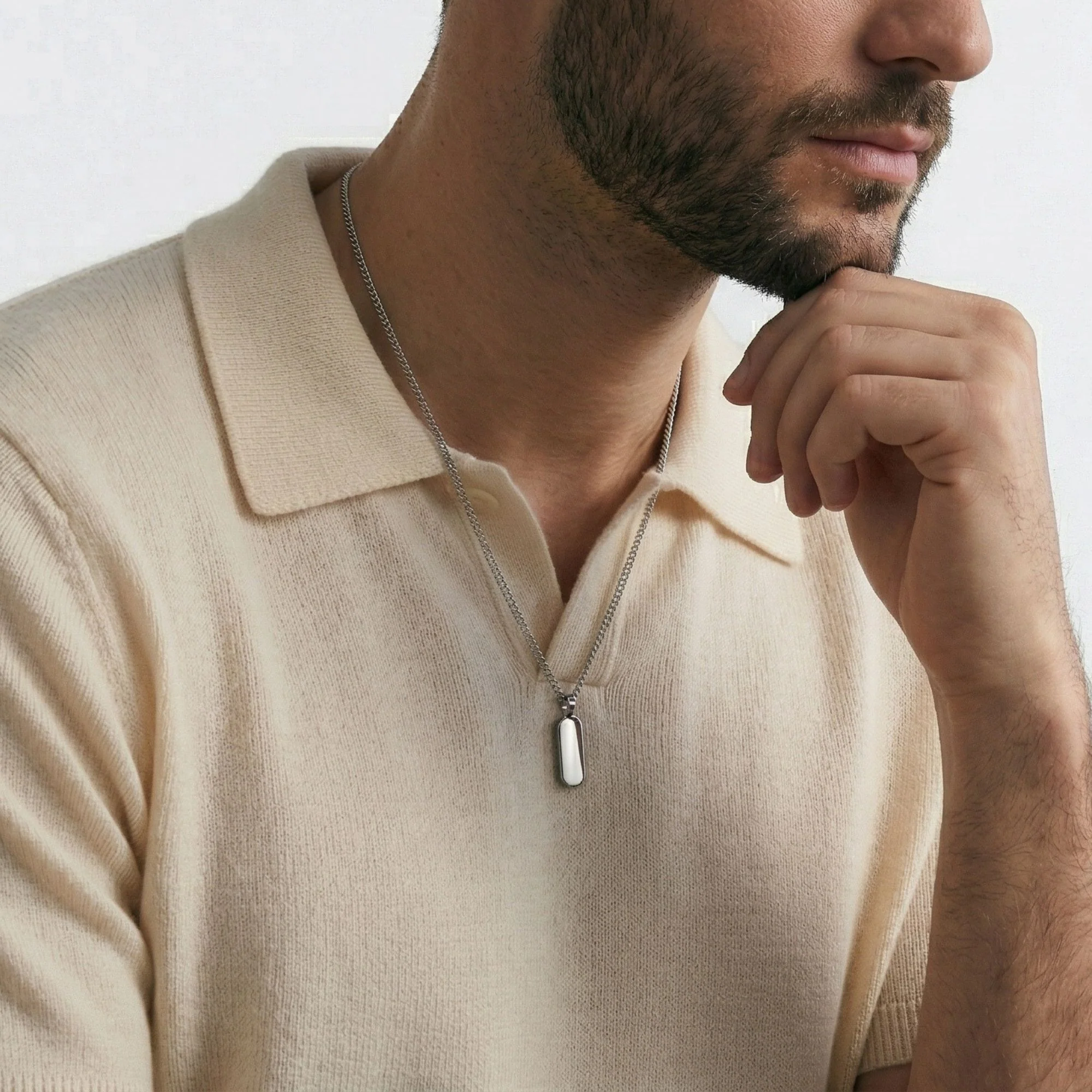 Silver Totem Pendant Necklace - Image 5